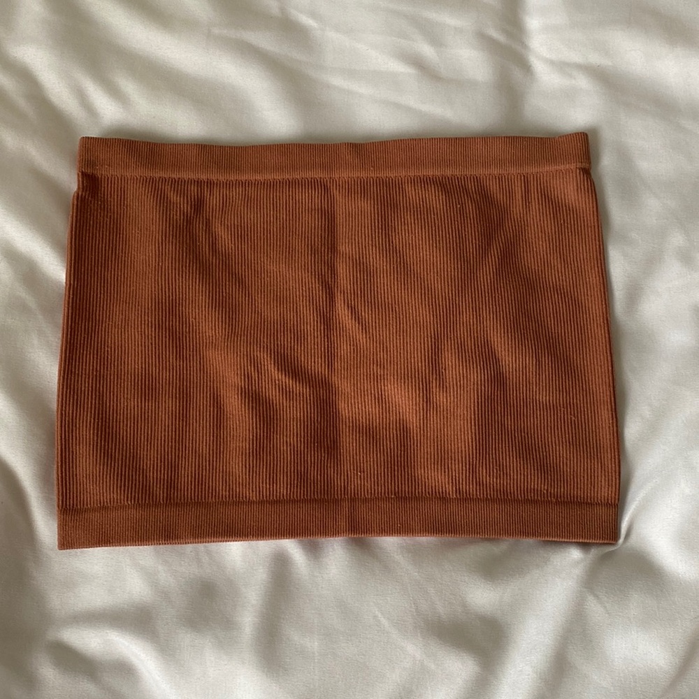Brown tube top